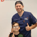 Dr. Yates and child patient
